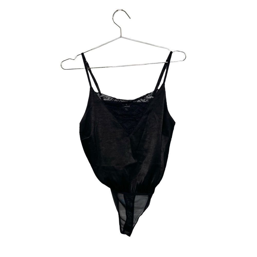 Lulus Black Strappy Bodysuit 